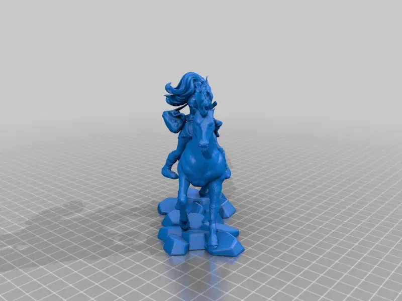 Nhân vật kỵ sĩ cưỡi ngựa in bằng nhựa resin - Image 2