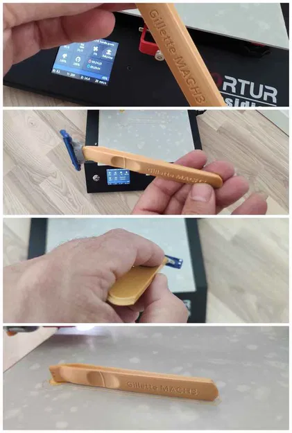 Cán dao cạo Gillette MACH3 - dễ in ấn - Image 1