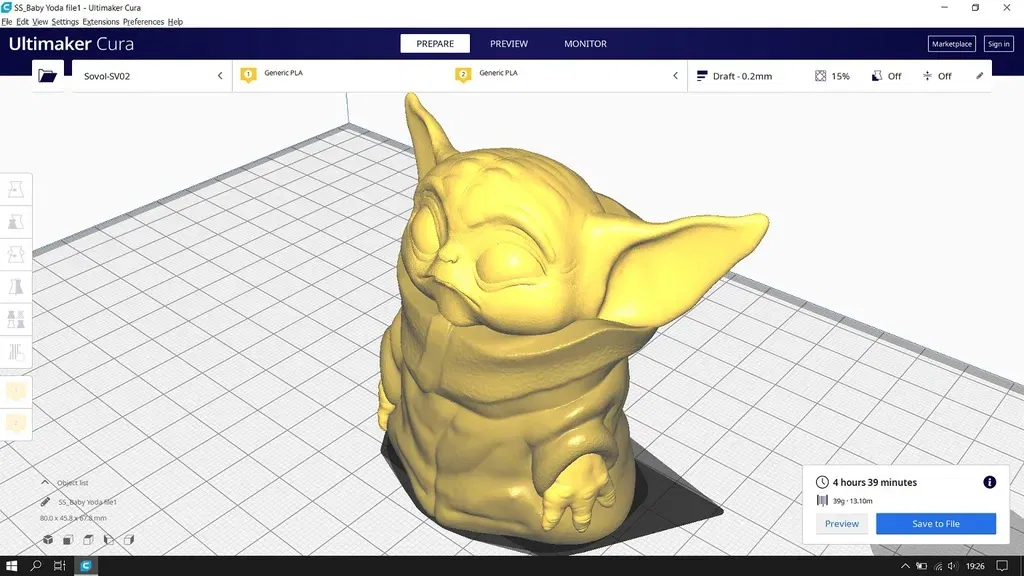 Nhân vật Baby Yoda với màu sắc kép - Image 2