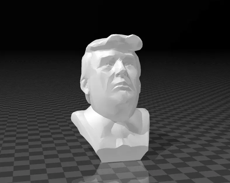 Mô hình 3D Tổng thống Mỹ Donald J. Trump - Image 1