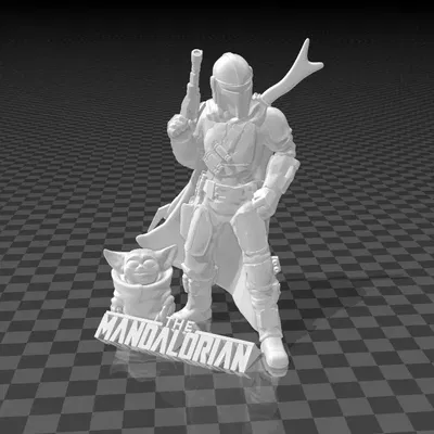 Mandalorian - Nhân vật Star Wars không cần hỗ trợ in 3D