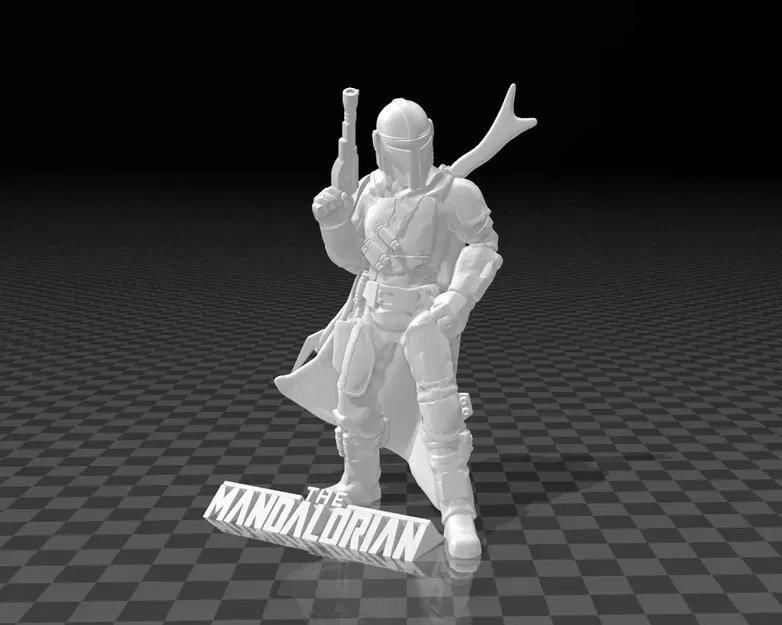 Mandalorian - Nhân vật Star Wars không cần hỗ trợ in 3D - Image 3