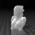 Bust Rey Skywalker - Daisy Ridley bằng nhựa in 3D - Thumbnail 1