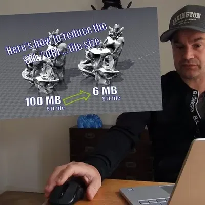 Giảm kích thước file STL/OBJ bằng cách tối ưu số lượng tam g...