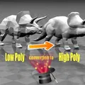 Chuyển đổi nhân vật 3D Low Poly sang High Poly - Thumbnail 1
