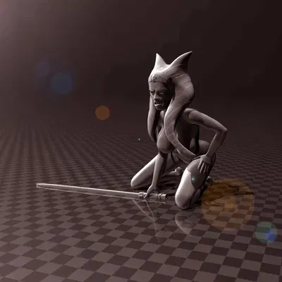 Nhân vật Ahsoka Tano trong Star Wars với đèn kiếm