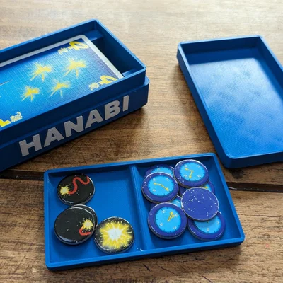 Hộp lưu trữ các thành phần trò chơi Hanabi