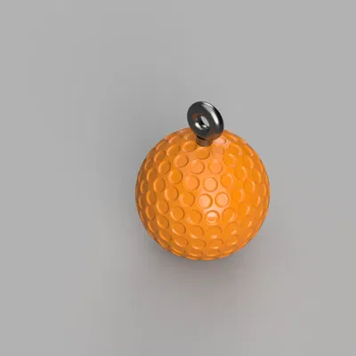 Bóng golf có vòng xoắn dùng làm móc chìa khóa