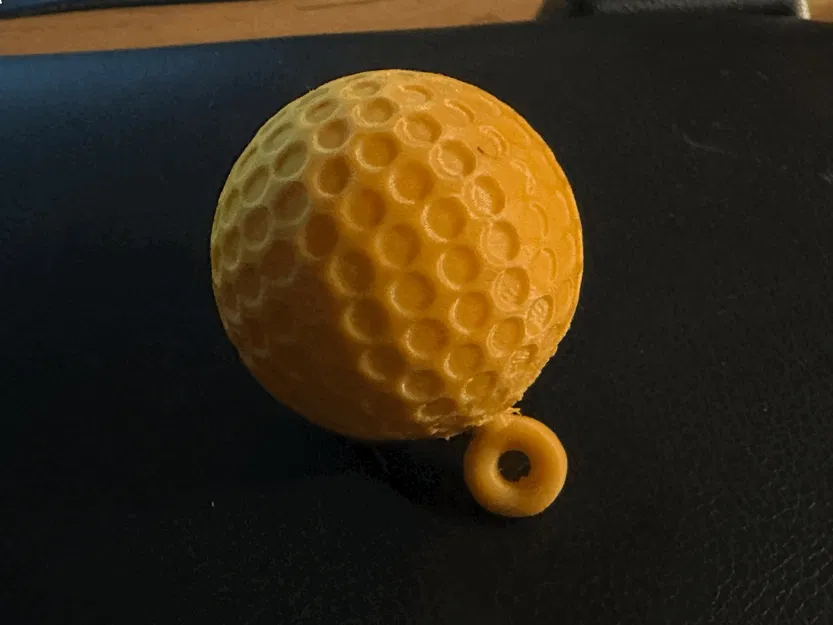 Bóng golf có vòng xoắn dùng làm móc chìa khóa - Image 5