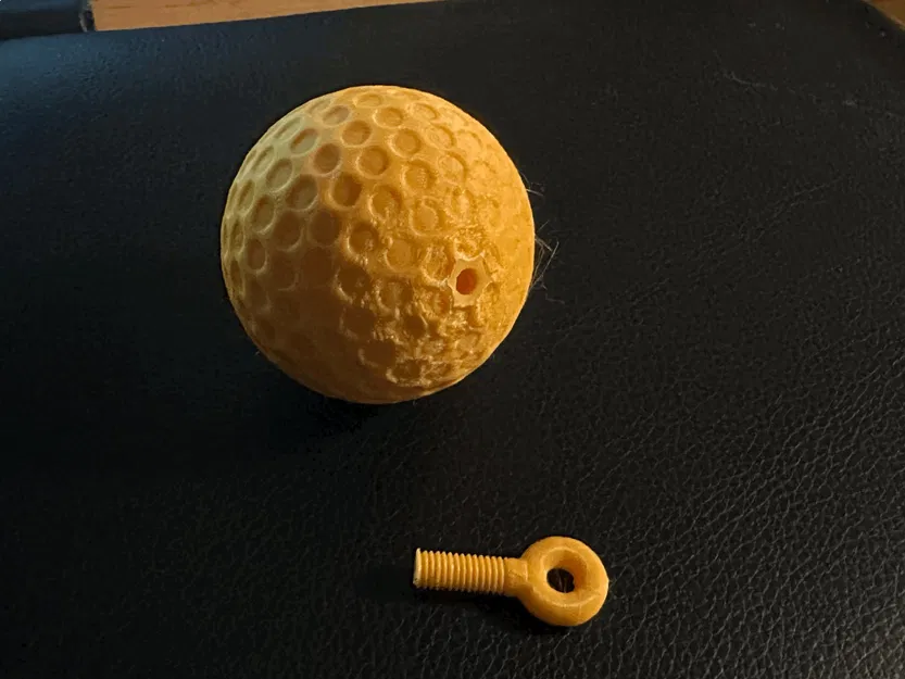 Bóng golf có vòng xoắn dùng làm móc chìa khóa - Image 6