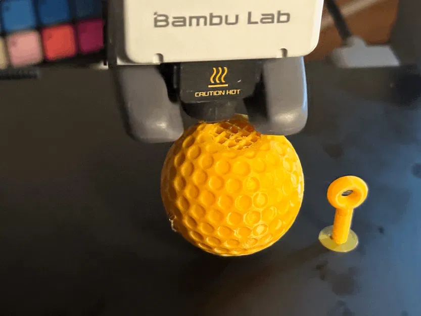 Bóng golf có vòng xoắn dùng làm móc chìa khóa - Image 7