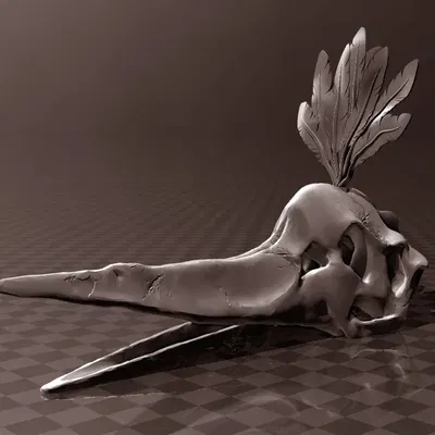 Xương sọ Pteranodon chi tiết cho in 3D