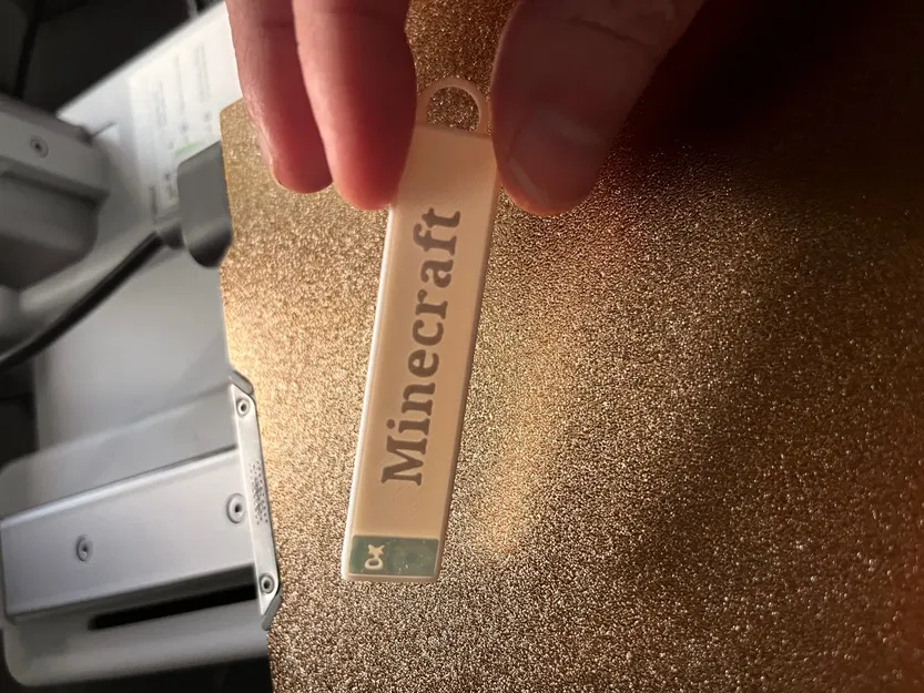 Móc khóa biển số phong cách Minecraft - Image 1