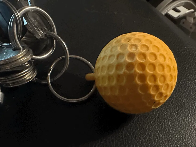 Bóng golf có vòng xoắn dùng làm móc chìa khóa - Image 9