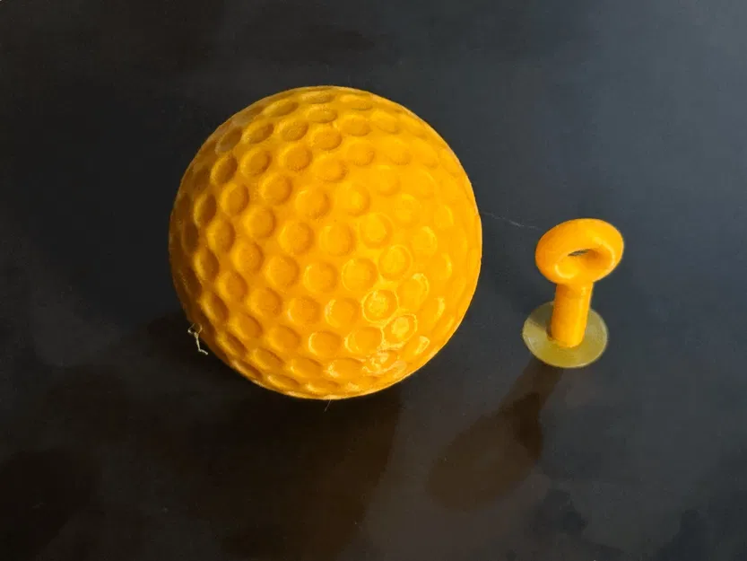 Bóng golf có vòng xoắn dùng làm móc chìa khóa - Image 10