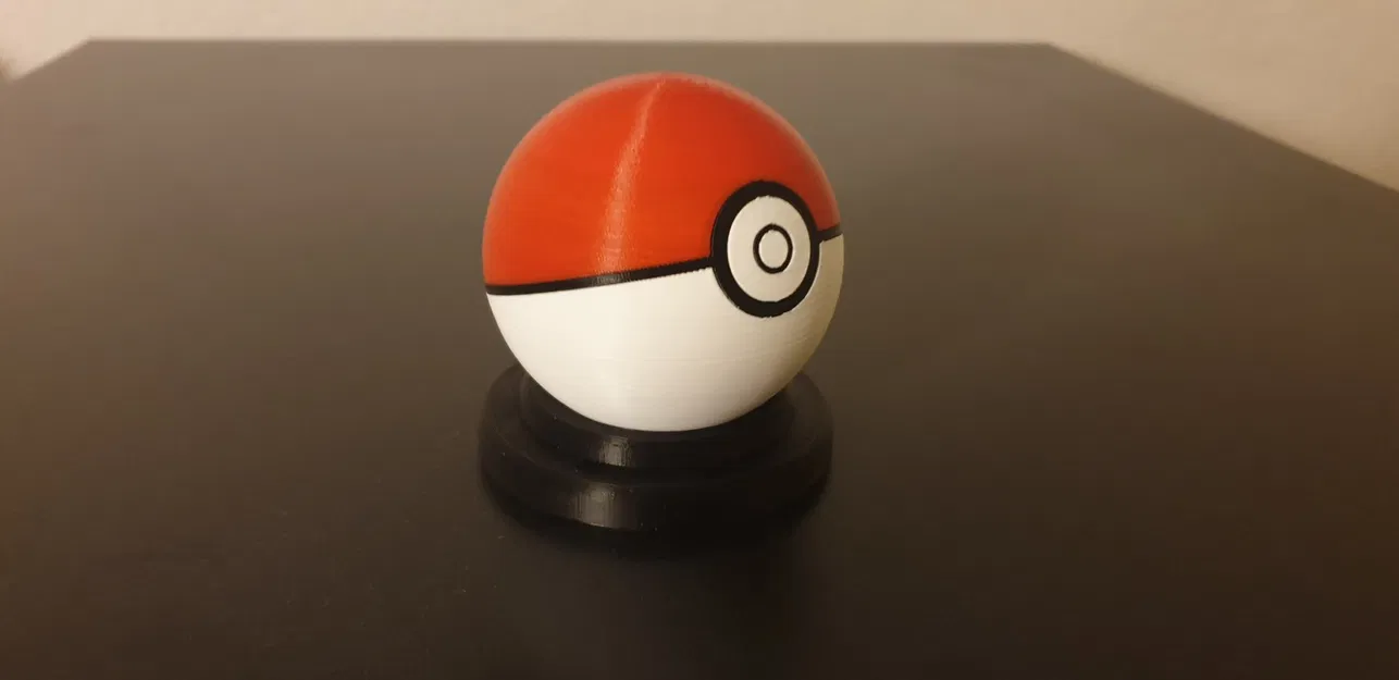 Pokéball với giá đỡ và các bộ phận riêng biệt - Image 1