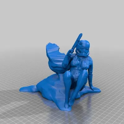 Cảnh chiến đấu trong Star Wars với Stormtrooper