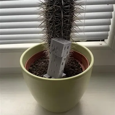 Mô hình nhân vật Creeper trong Minecraft