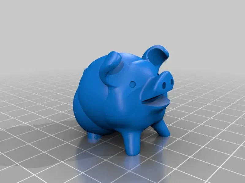 Lợn dễ thương không cần hỗ trợ cho máy in 3D - Image 2