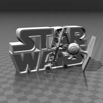 Biểu tượng 3D Star Wars với thiết kế độc đáo