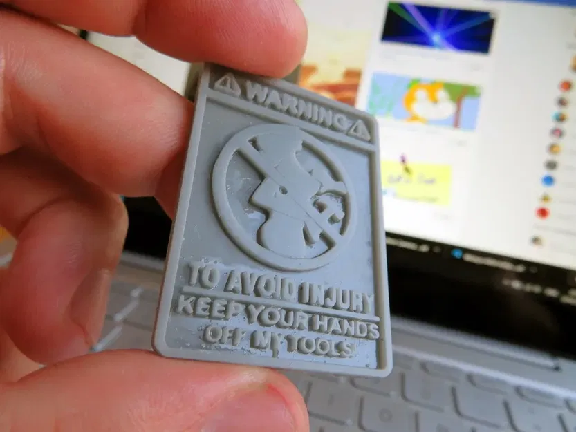 Biển cảnh báo hài hước - Giữ tay xa - Image 1