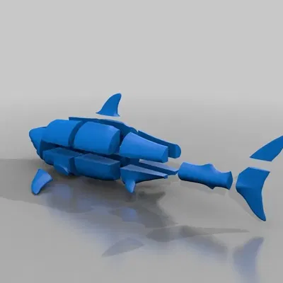 Cá mập trắng lớn tỷ lệ 1:1