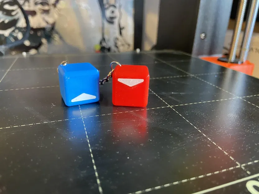 Móc khóa khối Beat Saber nhiều màu sắc - Image 1