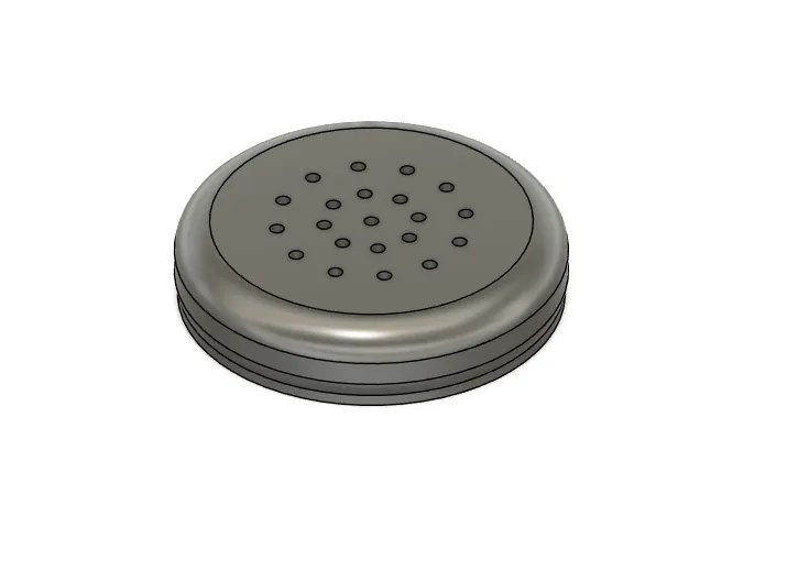 Nắp nhựa cho lọ muối thiết kế trong Fusion 360 - Image 1
