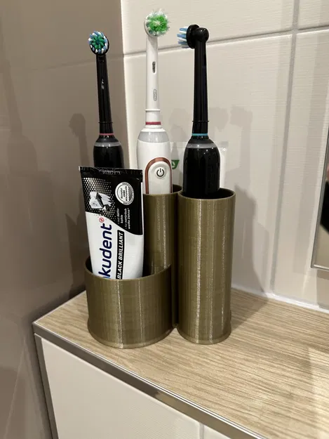 Giá đỡ bàn chải đánh răng và bông tẩy trang đa dạng phong cách - Image 1