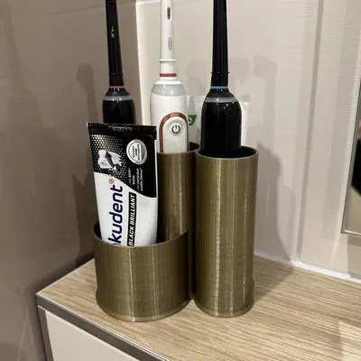 Giá đỡ bàn chải đánh răng và bông tẩy trang đa dạng phong cách