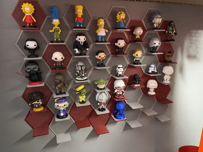 Giá treo tường hình lục giác cho mô hình PlaKit - Image 1