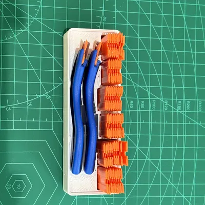 Giá đỡ dao cạo nhựa đôi Gridfinity 3x1