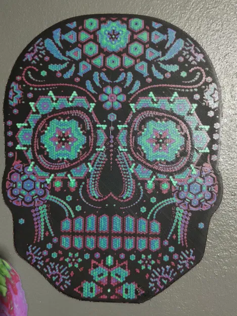 Mặt nạ Ngày của Người Chết 03 nghiên cứu Hueforge – 8 màu - Image 1