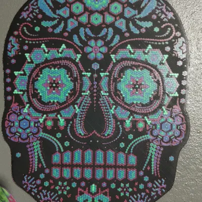 Mặt nạ Ngày của Người Chết 03 nghiên cứu Hueforge – 8 màu