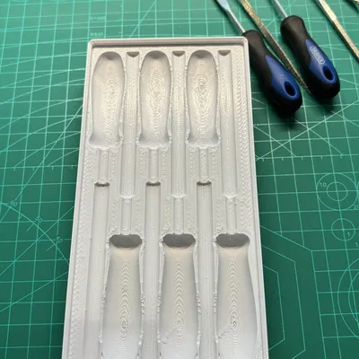 Giá đỡ bộ dụng cụ file kim Diamond Draper 6 món 4x2 Gridfinity