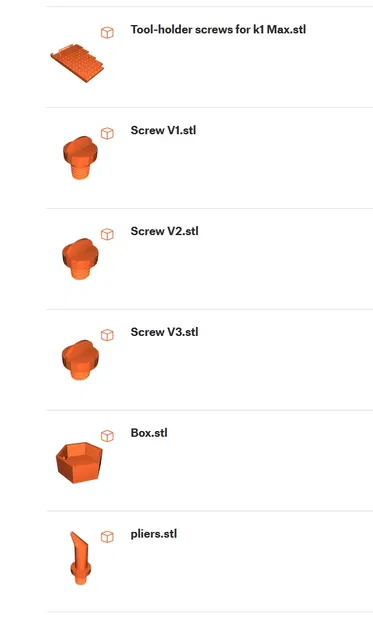 Đinh giữ dụng cụ cho máy in k1 Max - Image 2