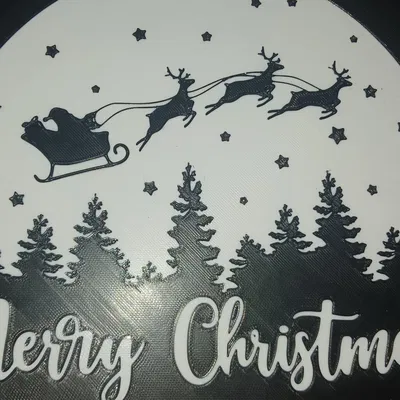 Biểu tượng Giáng Sinh với hình ảnh ông già Noel bay