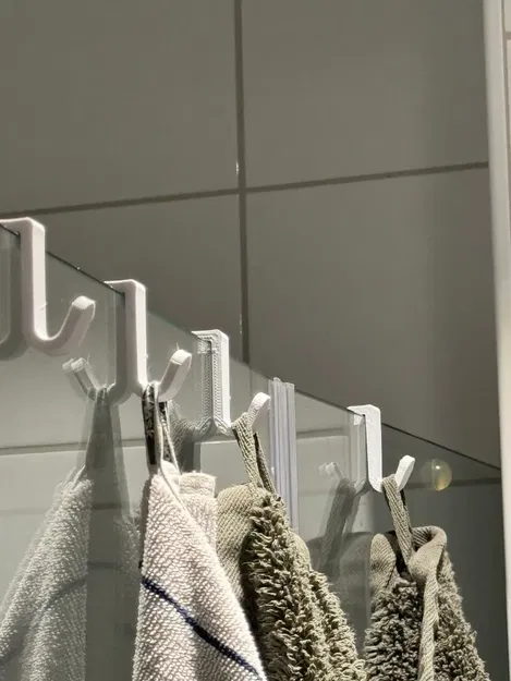 Móc treo khăn cho vòi hoa sen có tường kính 6mm - Image 1