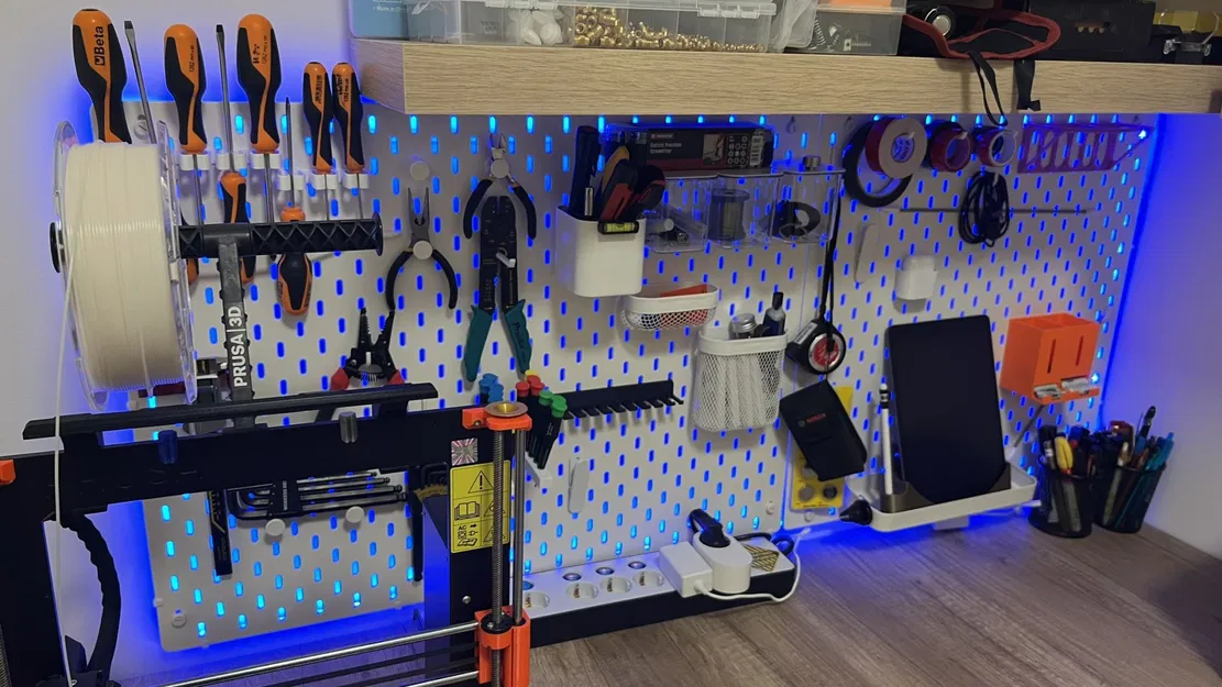 Giá đỡ đèn LED cho bảng IKEA Skadis - Image 1