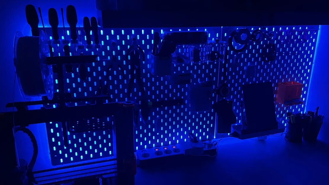 Giá đỡ đèn LED cho bảng IKEA Skadis - Image 5