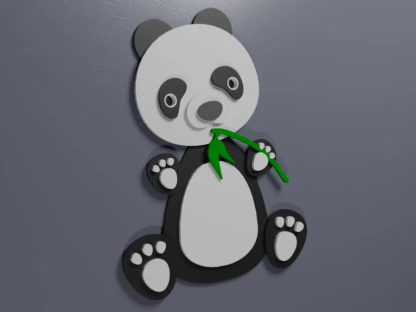 Nam châm tủ lạnh hình gấu trúc dễ thương - Image 2