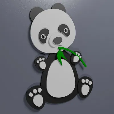 Nam châm tủ lạnh hình gấu trúc dễ thương