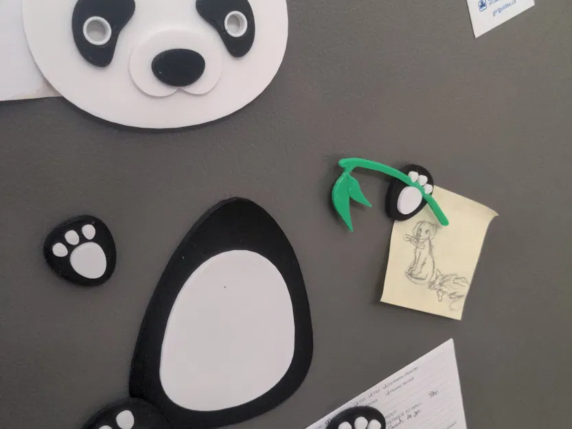 Nam châm tủ lạnh hình gấu trúc dễ thương - Image 4