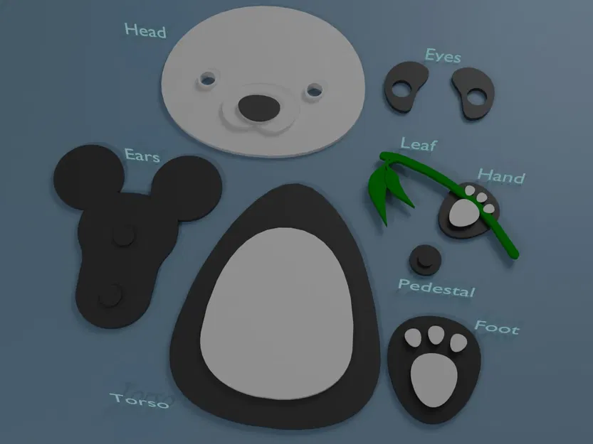 Nam châm tủ lạnh hình gấu trúc dễ thương - Image 5