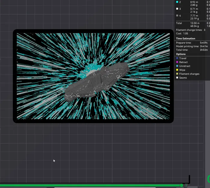 Chiếc Falcon Thiên Niên Kỷ in 3D phong cách Hueforge - Image 3