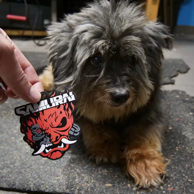 Móc khóa Samurai phong cách Cyberpunk 2077 - Image 3