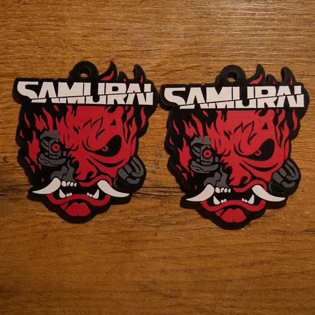 Móc khóa Samurai phong cách Cyberpunk 2077 - Image 5