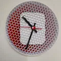 Đồng hồ treo tường với họa tiết lấp đầy hình lục giác - Thumbnail 4