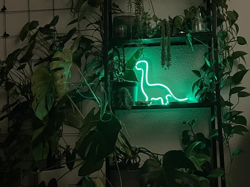 Biển hiệu LED khủng long neon độc đáo cho trang trí nội thất - Image 2