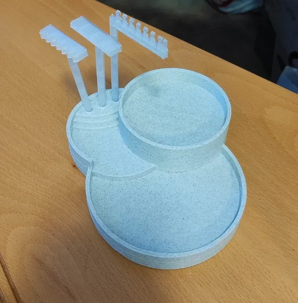 Vườn thiền với 3 cái cào cát - Image 1